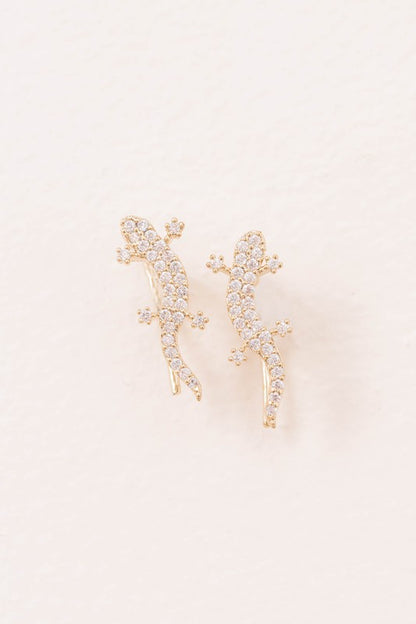 Lizard Ear Pin Earrings