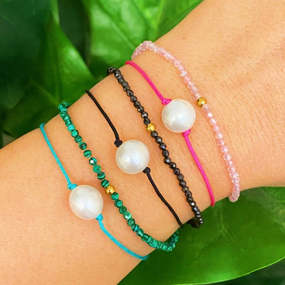 Spring Genuine Pearl Color Dream Bracelet Set Of 2