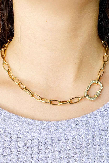 Carabiner Link Necklace